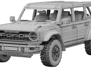 Ford-Bronco Raptor 2022 3D Модель