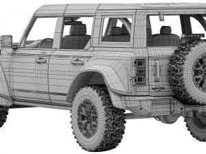 Ford-Bronco Raptor 2022 3D Model