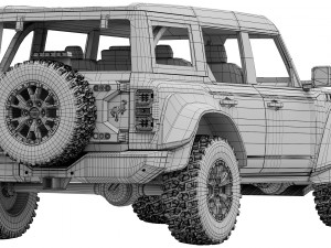Ford-Bronco Raptor 2022 3D Модель