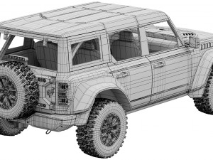 Ford-Bronco Raptor 2022 3D Модель
