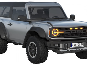 Ford-Bronco Raptor 2-door 2022 3D 模型
