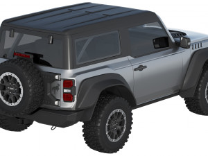 Ford-Bronco Raptor 2-door 2022 3D 模型
