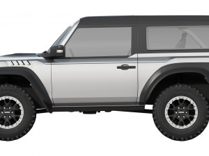 Ford-Bronco Raptor 2-door 2022 3D 模型