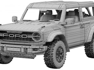 Ford-Bronco Raptor 2-door 2022 3D 模型