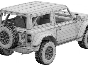 Ford-Bronco Raptor 2-door 2022 3D 模型
