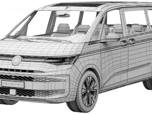 Volkswagen Multivan 2022 3D Model