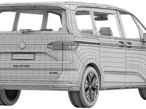 Volkswagen Multivan 2022 Model 3D