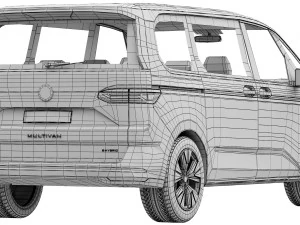 Volkswagen Multivan 2022 3D Model