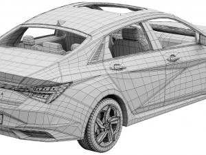 Hyundai Elantra 3D 모델