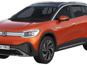 Volkswagen ID6 CROZZ 2022 3D Модель