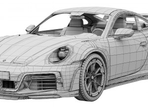 Porsche 911 TECHART GTstreet R 2022 3D Model