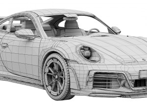 Porsche 911 TECHART GTstreet R 2022 3D Model