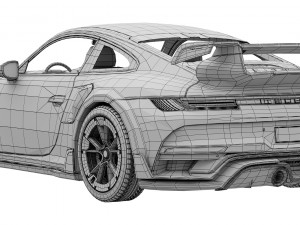 Porsche 911 TECHART GTstreet R 2022 3D Model