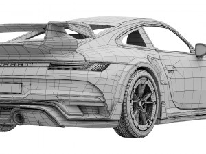 Porsche 911 TECHART GTstreet R 2022 3D Model