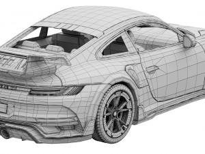 Porsche 911 TECHART GTstreet R 2022 3D Model