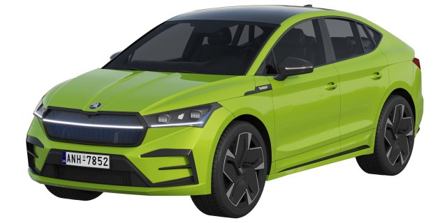 Skoda Enyaq Coupe RS iV 3D 모델 .c4d .max .obj .3ds .fbx .stl .blend 