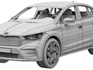 Skoda Enyaq Coupe RS iV 3D 모델