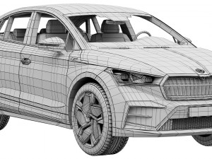 Skoda Enyaq Coupe RS iV 3D 모델