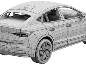 Skoda Enyaq Coupe RS iV 3D 모델