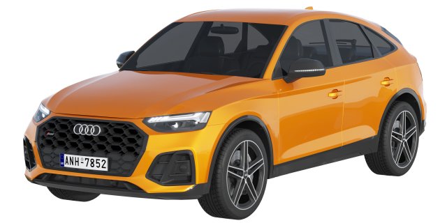 Audi SQ5 sportback 3D Model .c4d .max .obj .3ds .fbx .stl .blend 