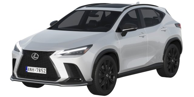 Lexus NX300 F-Sport 2022 3D Model .c4d .max .obj .3ds .fbx .stl .blend 