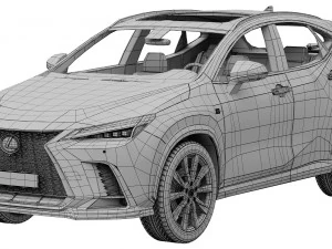 Lexus NX300 F-Sport 2022 3D Model