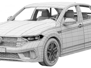 Volkswagen Jetta GLI 2022 Model 3D