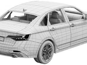 Volkswagen Jetta GLI 2022 Model 3D