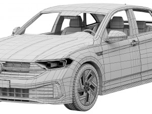 Volkswagen Jetta 2022 3D 模型