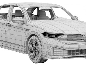 Volkswagen Jetta 2022 3D 模型