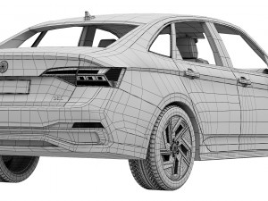 Volkswagen Jetta 2022 3D 模型