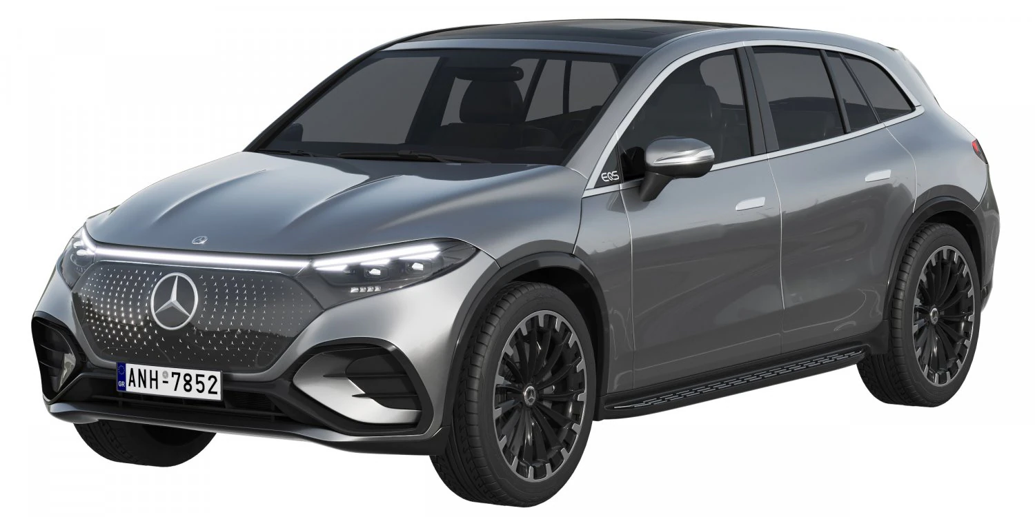 Mercedes-Benz EQS SUV 2023 3D Model .c4d .max .obj .3ds .fbx .stl .blend 