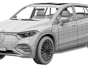 Mercedes-Benz EQS SUV 2023 3D Model