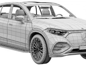 Mercedes-Benz EQS SUV 2023 3D Model