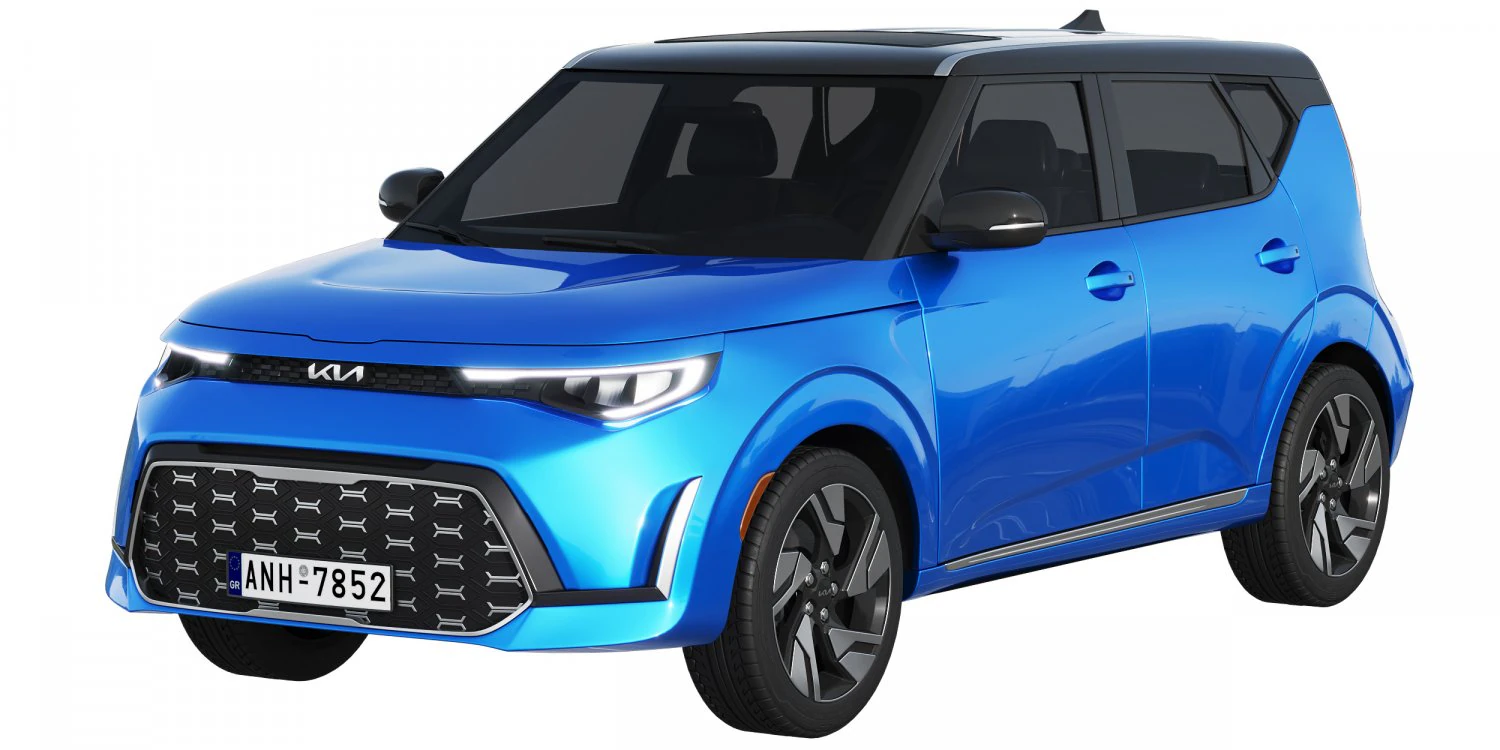 KIA SOUL 2023 3D Model .c4d .max .obj .3ds .fbx .stl .blend
