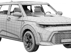 KIA SOUL 2023 Model 3D