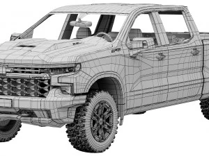 Chevrolet Silverado ZR2 2022 Modello 3D