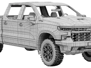 Chevrolet Silverado ZR2 2022 Modello 3D