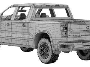 Chevrolet Silverado ZR2 2022 Modello 3D
