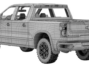 Chevrolet Silverado ZR2 2022 Modello 3D