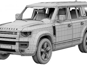 Land Rover Defender 130 2023 3D Model