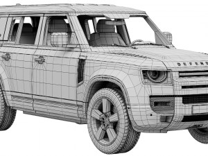 Land Rover Defender 130 2023 3D Model