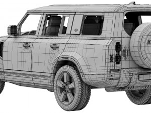 Land Rover Defender 130 2023 3D Model