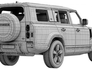 Land Rover Defender 130 2023 3D Model
