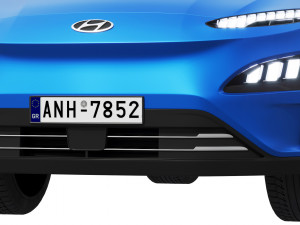 Hyundai KONA electric 2022 3D Model