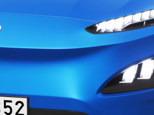 Hyundai KONA electric 2022 3D Model
