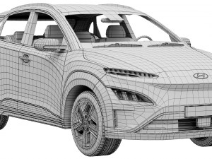 Hyundai KONA electric 2022 3D Model