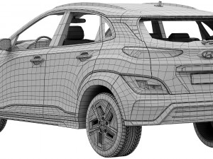 Hyundai KONA electric 2022 3D Model