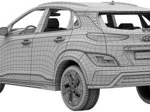 Hyundai KONA electric 2022 3D Model