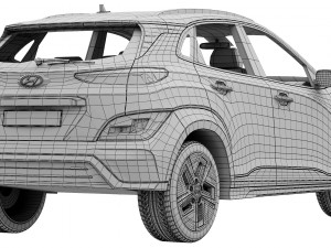 Hyundai KONA electric 2022 3D Model